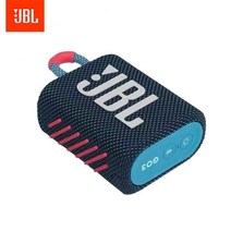 블루투스 스피커 오리지널 JBL GO 3 무선 블루투스 스피커 서브 우퍼 야외 IP67 방수 미니 베이스 사운드, 01 GO3 Blue pink
