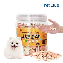 벨버드 노즈워크 훈련용 시간순삭 쿠키 과자 우유 치즈 대용량 소형견 노령견 크런치 비스켓 강아지간식, 500g, 2개