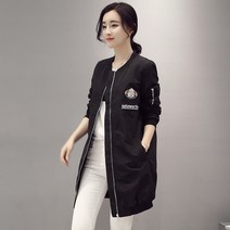 아이엠몽 여성용 롱 블루종 항공 야상 숙갈매기 점퍼