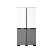 삼성 1등급 비스포크 냉장고 4도어 글라스 RF85B91F1AP(W+G) 바름