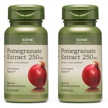 지엔씨 GNC 석류 추출물 Pomegranate Extract 250mg 50캡슐 2팩, 1세트, 1세트