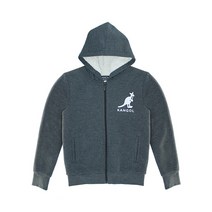 캉골 빅키즈 쉐르파 라인 집업 후드 K769 B Anthracit