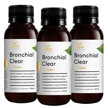 하커허벌즈 (HARKER HERBALS) 하커 허벌스 브롱키얼 클리어 100ml X 3개, 300ml, 1세트