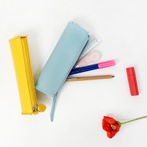가죽 필통 물방울 만들기 DIY 키트, 머스타드, 1개