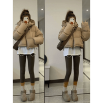 역시즌 패딩 깔깔이 숏패딩 구스다운 후드 누빔 후드 코트 푸퍼 점퍼