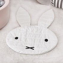 귀여운 토끼 미피 미끄럼방지 발 면 매트 러그 카펫 카페트 106CM