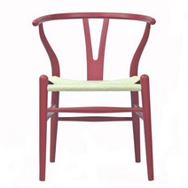 케이로 원목 우드 체어 다이닝 카페의자 Y 의자 단단한 나무 북유럽스타일 식당 카페 식탁의자, FAS 그레이드 너도밤나무 레드 Y체어, 1개