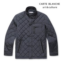 까르뜨블랑슈 패딩 퀼팅 점퍼 다크그레이