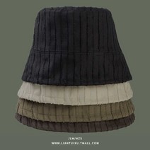 코르듀이 천 버킷햇 데일리 등산 여행 여자 모자 골덴