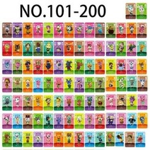 게임 애니멀 크로싱 뉴 호리즌 아미보 카드 발샤 마샬 메이플 NS 스위치 3DS 게임 세트 미니 NFC 카, 06 mini 100pcs cards