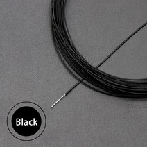 단일 코어 PTFE 와이어 FEP 절연 은 도금 고순도 OFC 구리 케이블 HiFi 스피커 헤드폰 라인 2 m 5 10 20 50m, [01] Black, [05] 20AWG 0.5mm, [01] 2 meters