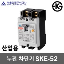 서울산전 누전 차단기 SKE-52 20A 30A 40A 50A ELB ELCB 50AF 2P 5kA 누전용차단기 누전차단기 국산 배전반 배전함 분전반 분전함 가정용 산업용, 누전 SKE-52 30A