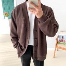 [당일발송]놈시크 90부터 115 오버핏 하프 가디건 브이넥 니트 빅 사이즈