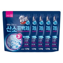 비트 O2 살균 표백제, 1.2kg, 5개