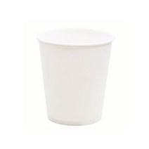 칼라 종이컵, 흰색(50입)