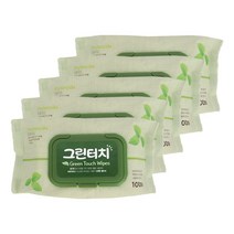그린터치 물티슈캡형100매 피톤치드물티슈 5개총500매, 상세페이지 참조