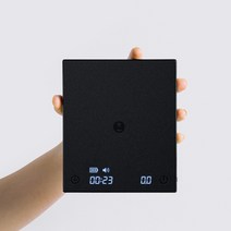 커피전자거을 핸드드립 뉴 블랙 미러 베이직 스마트 저울 전자 푸어오버 에스프레소 저울, 화이트 베이직 플러스, 2kg