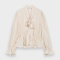 미쏘 리본 프릴 블라우스