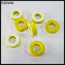 CIOVIO 20 Pcs 철 페라이트 코어 인덕터 Toroidal 모양의 링 낮은 침투성 8x9x5mm 옐로우, 02 50pcs