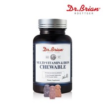 닥터브라이언 멀티 비타민 & 철분 츄어블 온가족 영양제, 90정, 2개