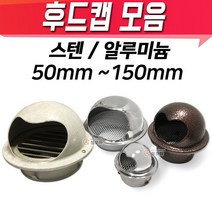 스텐 알루미늄 후드캡 모음 건물외벽마감 환기구 배기구 후드 원형, 알루미늄 후드캡 - 아이보리 150mm