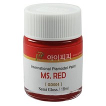 아이피피IPP 락카도료 건담컬러 GD04 MS 레드 반광 18ml