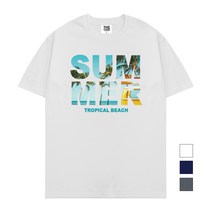 더팀 썸머 남여공용 빅사이즈 S~4XL 20수 반팔 티셔츠 (4컬러)