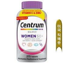 센트룸 50세이상 실버 여성용 종합비타민 우먼 275 정 [ 9개월분대용량 /미국 코스코 센트롬정품]