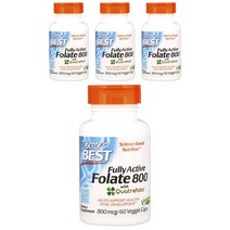닥터스베스트 풀리 액티브 엽산 800mcg 베지 캡, 60개입, 4개