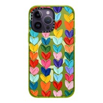 CASETiFY Impact 아이폰 14 프로 맥스 케이스 4X 군용 등급 낙하 테스트 / 2.5m8피트 보호/Magsafe와 호환 PP0008 Kiwi, iPhone 14 Pro Max (Magsafe), Polka Daub Hearts