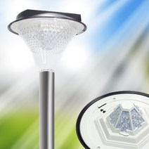 RJ36U 태양광LED마당센서조명 태양열정원잔디보안 전원 램프 문주 데크 벽등, 노랑빛, 말뚝B_5단형