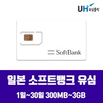 SOFTBANK DOCOMO 일본유심 도쿄 오키나와 삿포로 후쿠오카 오사카 소프트뱅크 도모코 심카드 데이터 무제한 유심칩, 매일 1GB, 2일