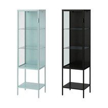 이케아 RUDSTA 루스타 유리도어수납장42x37x155장식장진열장, 라이트터쿼이즈_904.501.35