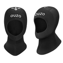 OUZO 다이빙 모자 스쿠버 잠수 후드 3mm