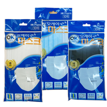 오케이일회용 부직포 마스크 10매, 백색, 10개, 10매입