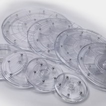 원형 투명 회전판 4종 원판 공예 홈베이킹 전시 케이크 생크림 돌림판 룰렛, ５１mm