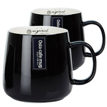 오슬로 카페머그 (대), 블랙(380ml), 6개
