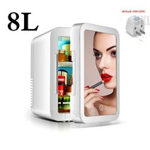 화장품 냉장고미니 냉장고 8L 화장품 LED 라이트 휴대용 스킨 케어 냉동 뷰티 자동차 가정용, 06 US 8L home car