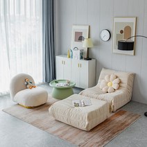 카페의자 싱글 쇼파 편안한 독서용 체어 미니멀 안락, C 라이트블루 쇼파