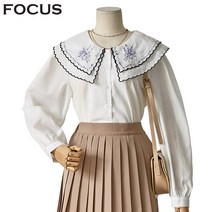 포커스 자수빅카라블라우스 FBS3A7PBL0059