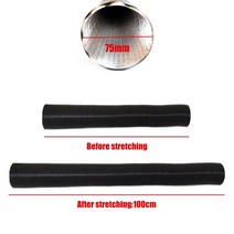 무시동히터 25/42/60/75mm 자동차 에어 히터 덕트 파이프 호스 라인 블랙 디젤 주차 히터용 공기 흡입 배기, [09] 75mm Length 100cm