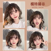 여성 패션 단발펌 데일리 통가발 혼주뒤꽂이 똥머리가발 가채 명품머리핀 골프리본핀 여자단발머리펌 반가발 할머니가발 아기삔 헤어벤드 덧가발 머리망 명품머리띠 땋기붙임머리 추신수헤어밴드, 단일사이즈, A(단일)