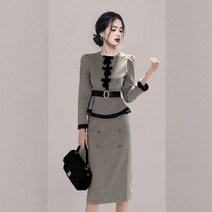 예식장 복장 결혼식장 하객용 투피스 하객룩 3월 5월 아기엄마 여성겨울