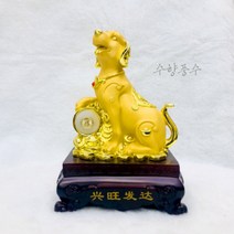 자대위금장개 황금개 장식품 소품 개장식소품 강아지 장식 수향풍수