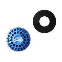 MUQZI 24mm 알루미늄 합금속 MTB 자전거 프론트 포크 가스 커버 산악 밸브 서스펜션어 숄더 보호 캡, 파란색