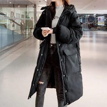 와이제이 데일리 후드 롱패딩 패딩점퍼 빅사이즈 YJK134