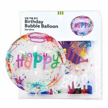 (ABM도매콜) 50cm 생일 PVC 버블 풍선(색상랜덤), 상세페이지 참조, 상세페이지 참조