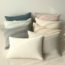 [아망떼] 타임리스 순면60수 200T 피그먼트 베개커버40X60(1장), 더치블루