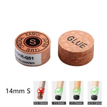 일본 오리지널 수입 KAMUI 큐 팁 당구 풀 큐 KAMUI 팁 14mm SS/S/M/H 스누커 팁 브라운 11mm M/MH 당구 액세서리, Yellow
