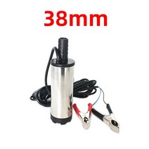 수류탄펌프 전기 잠수정 오일 펌프 차량 디젤 등유 연료 이송 물 흡입 분당 12L 30L 12V 24V 220V, [01] 38mm white clip, [03] 12V add 220V adapter